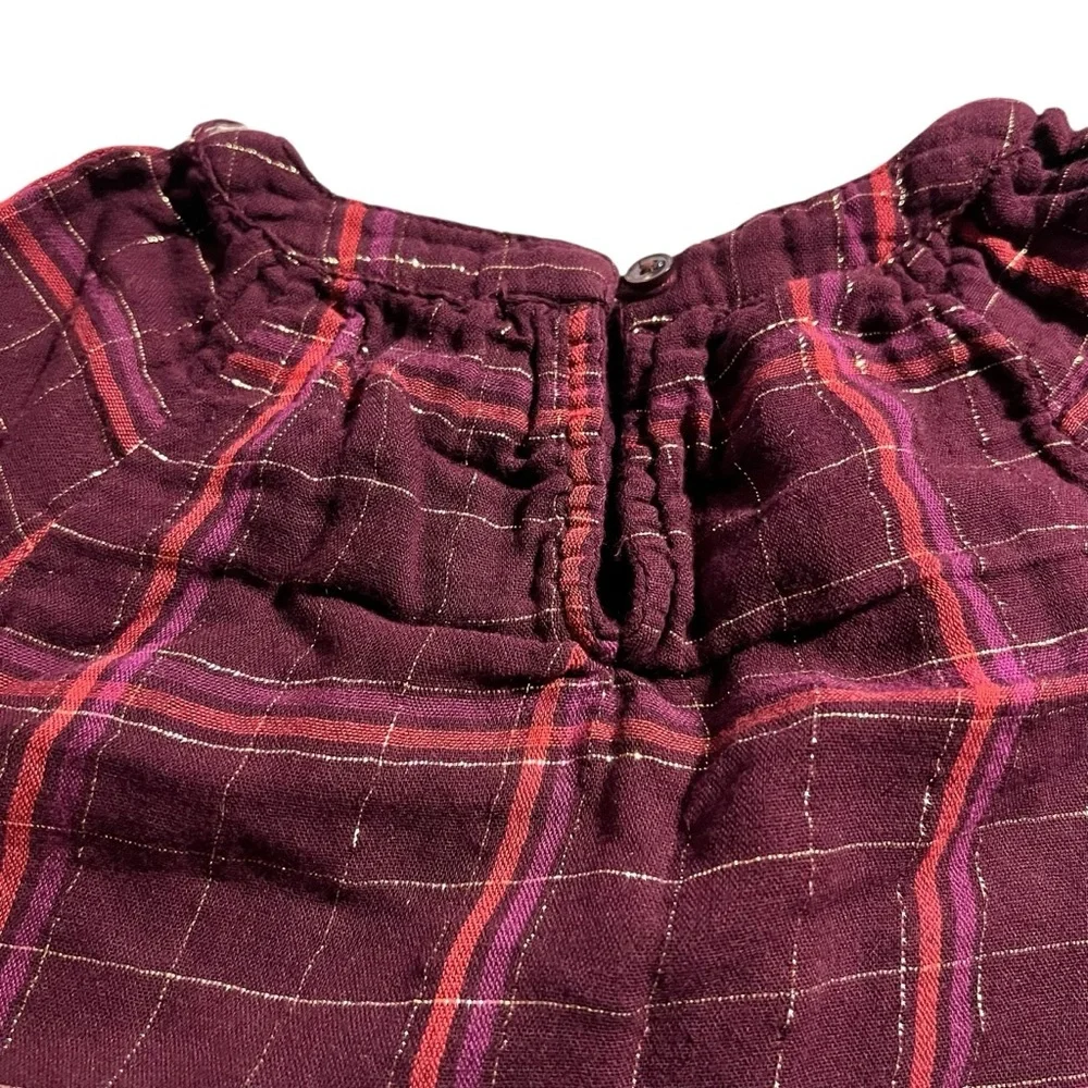 Old navy Metallic Plaid Dress 18-24 months